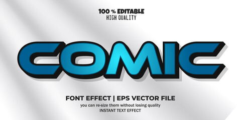 comic editable text effect