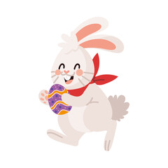 easter rabbit with egg