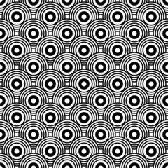 Art Deco motif in seamless pattern. Decorative fish scale texture.