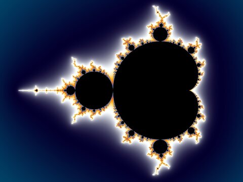 Beautiful zoom into the infinite mathematical mandelbrot set fractal.