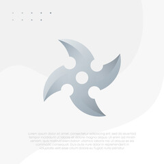 Gradient Shuriken Modern Logo Design