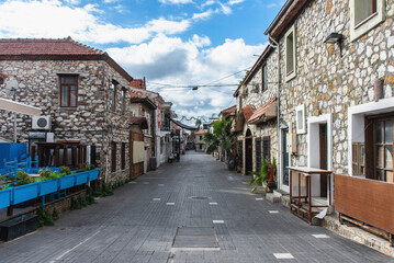 Fototapeta na wymiar Old Marmaris city street, Turkey