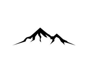 Mountain Icon. Vector Mountain Symbol. Sign Silhouette Mountain.