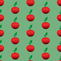 Pattern Muster Apple Green Apfel