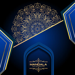 Luxury mandala background with golden arabesque pattern Arabic Islamic east style. Ramadan Style Decorative mandala. Mandala for print, poster, cover, brochure, flyer, banner