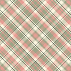 Tartan plaid pattern with texture and retro color. Vector illustration.