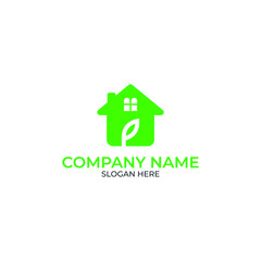 Eco House Logo Design Vector