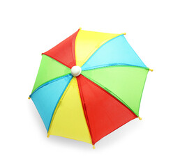 Colorful umbrella isolated on white background