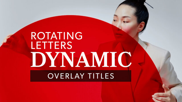 Rotating Letters Overlay Titles
