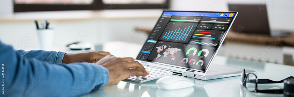 Poster kpi business data dashboard analytics