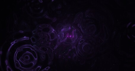 Abstract background, smooth multicolored lines on a black background. Design element. Soft lines. 3d rendering.