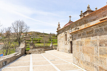 Saint Peter's Parish Church at Gosende village, Castro Daire, district of Viseu, Portugal - obrazy, fototapety, plakaty