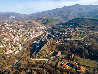 Aerial view of Village of Hrabrino, Bulgaria