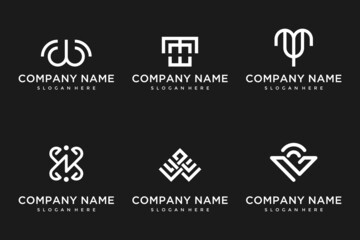 real state company logo vector