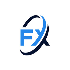 Initial Letter FX Logo Design. Abstract Monogram FX. Icons For Business and Sport. 