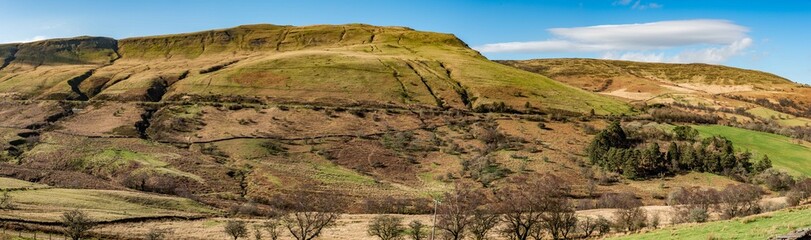 Amazing view in Brecon Beacon national park, Wales, United Kingdom