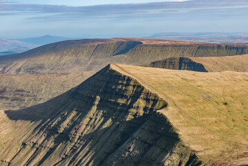 Amazing view in Brecon Beacon national park, Wales, United Kingdom