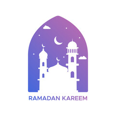 Illustration vector graphic of Ramadan Kareem. Perfect for Ramadan greeting card, template, layout.