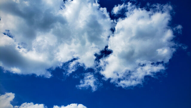 White Clouds and Blue Sky