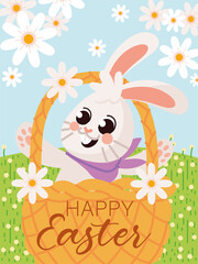 happy easter greeting card