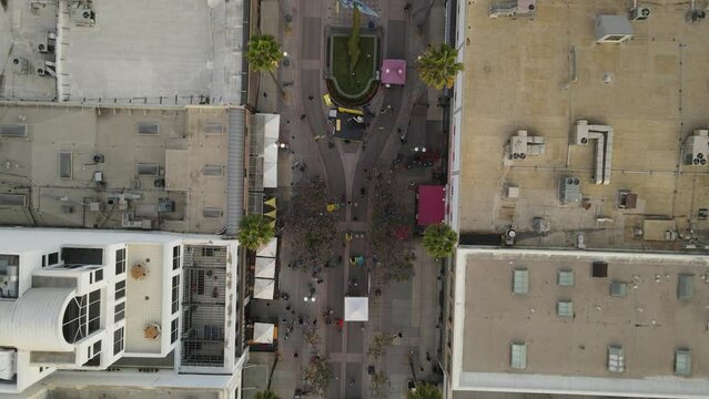 Santa Monica California Drone Aerial Footage Los Angeles Beach Pier
