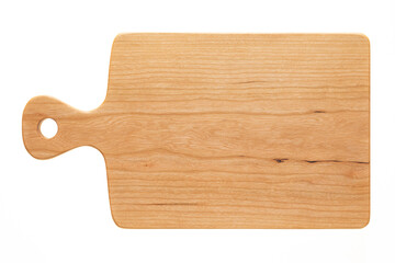 wooden cutting board, Stylized handmade cherry wood chopping board