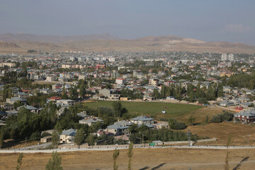 Obraz premium City of Van view from Van Castle in Eastern Anatolia, Turkey. City of Van has a long history as a major urban area.