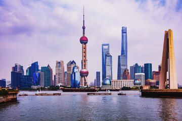 Fototapeta premium Shanghai city skyline