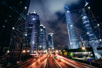 Fototapeta na wymiar Shanghai Smart City