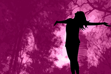 una tarde nublada en el parque de la ciudad