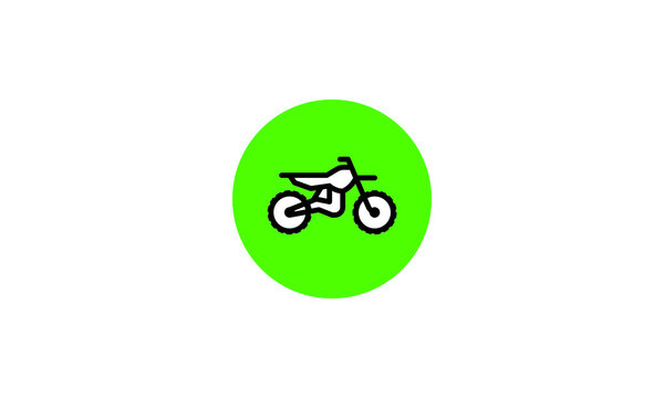 bike icon vector logo template. simple icon. on white background