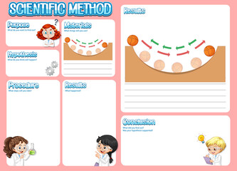 The science method worksheet for children