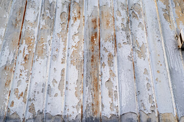 rust on old abandoned building in urban city area