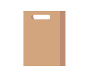 紙袋 ペーパークラフトバッグ 手穴付き テイクアウト ベクターイラスト