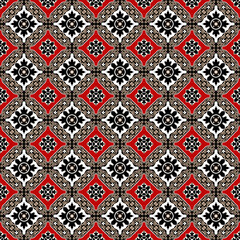 Classic seamless background pattern.  Rectangle geometrical texture print.