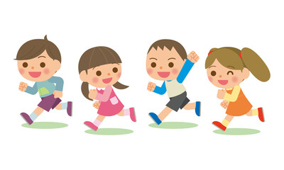 走る子供