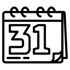calendar line icon