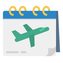 airplane flat icon