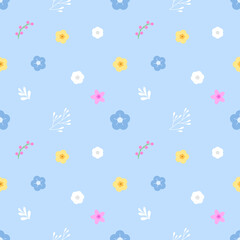 seamless pattern with flowers