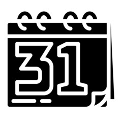 calendar glyph icon