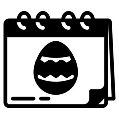 easter glyph icon