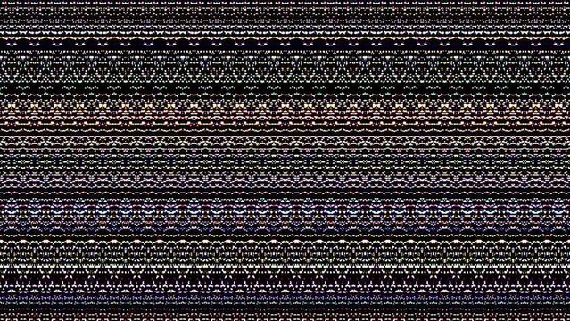 waves with stripes, tiny dots of shining colorful light, for background