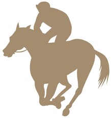 horse racing silhouette image