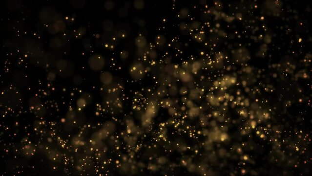 水中のパーティクル。キラキラ背景