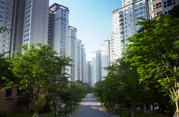 Obraz na płótnie Canvas Apartment in Seoul, South Korea. 