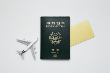 Passport on a white background.
