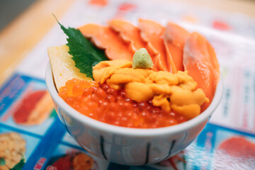 vegetable soup with shrimps