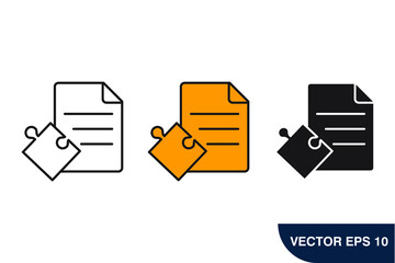 strategy icons  symbol vector elements for infographic web