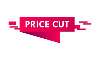 Price cut label for promotion product