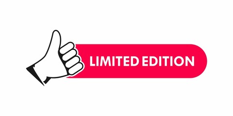 limited edition logo design template illustration. Suitable for product label